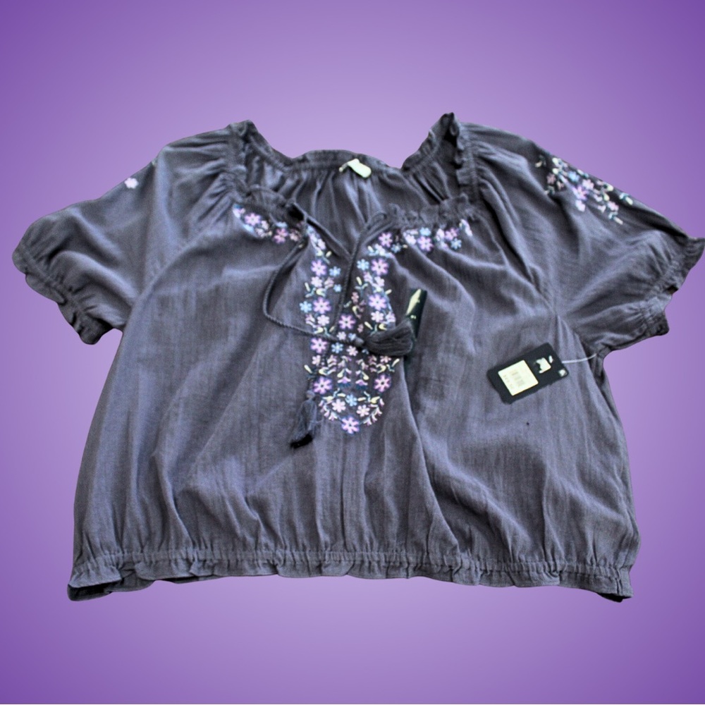 Lucky Brand Bella Swan Inspired Peasant Top NWT